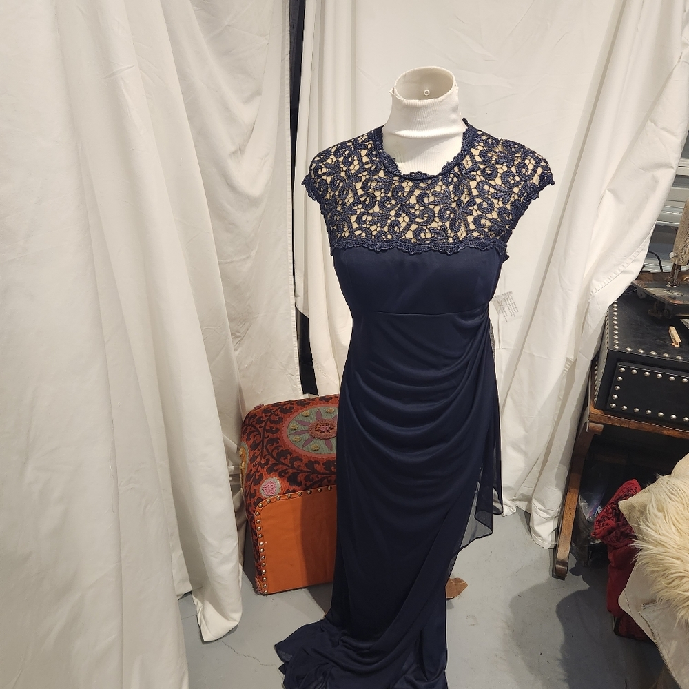 Navy dress Alex Evenings